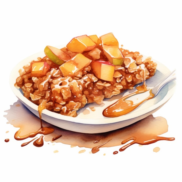 microwave apple cobbler