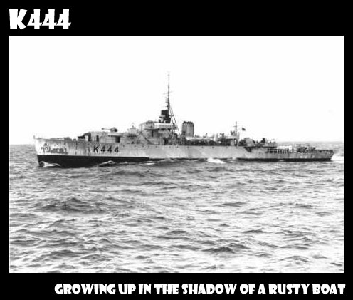 K444 aka HMCS Matane on patrol in WW2.