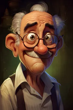 Annoyed old man