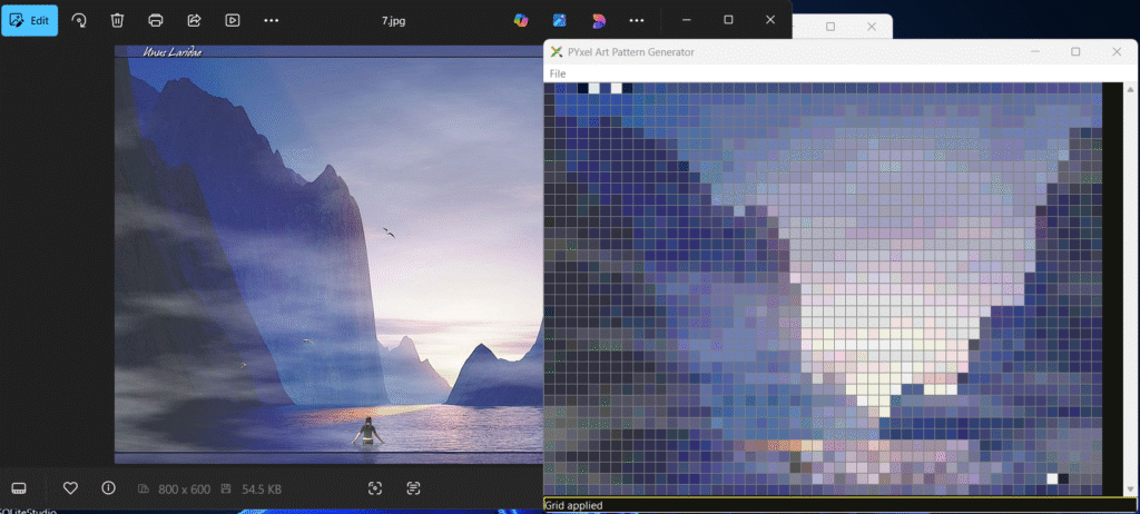 PYxel art pattern generator - create patterns from images.