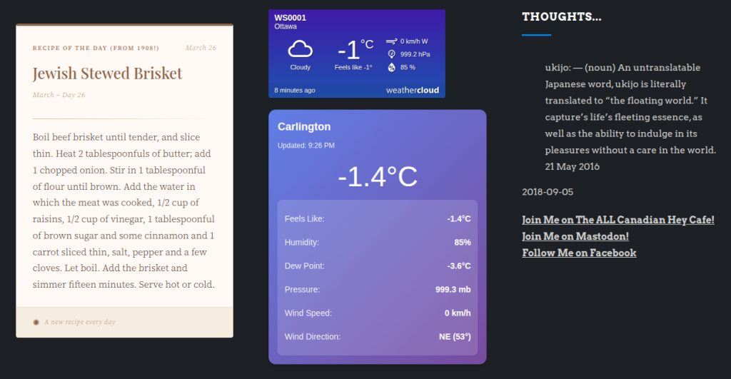New (??) recipe plugin in the footer of my pages! Come boil some sheep heads a la 1908!