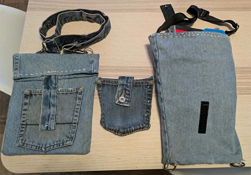Two new bags and a wee project in the middle - no browser needed for instructions!