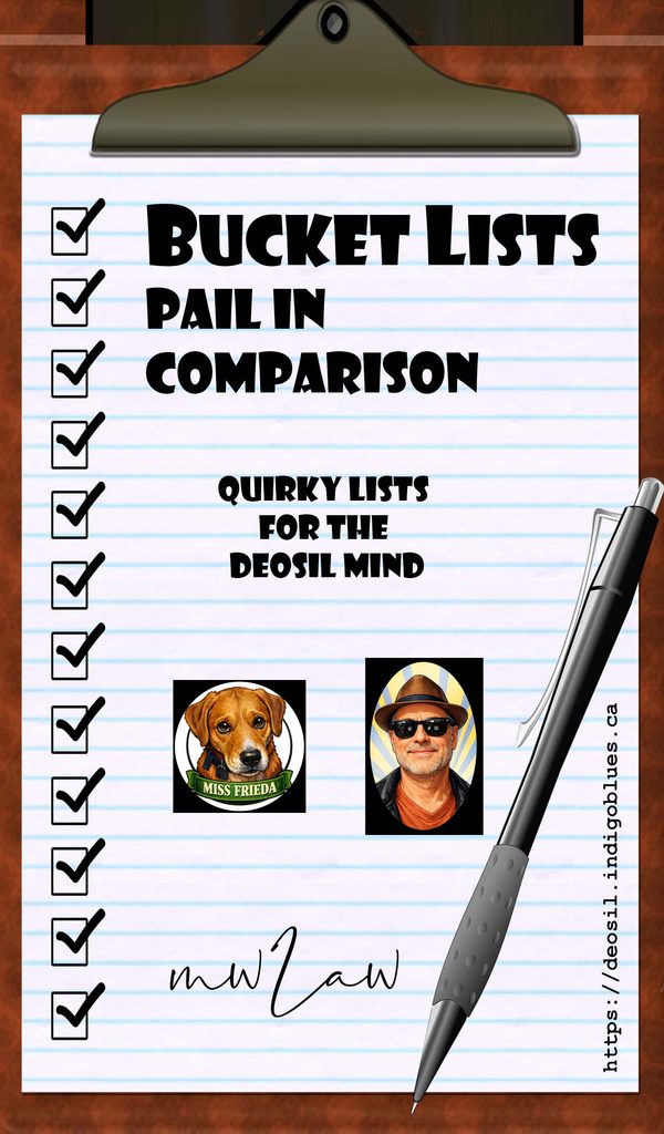 Quirky lists for the Deosil mind!
